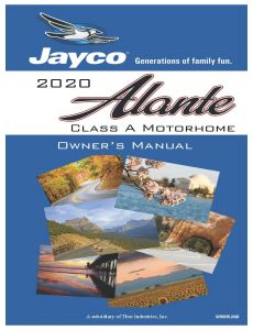 2020 Alante Owner's Manual